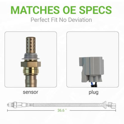O2 Oxygen Sensor Downstream 250-24601 Compatible with Honda Accord 1995-1999,Pilot 2003-2004,Prelude 1996 & Acura CL 1997-1999,MDX 2001-2002,TL 1999# 36532P0AA01 36532P0GA02 36532P0GA01 36532P8CA01 - size: 250-24601