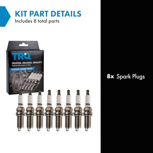 TRQ Iridium Spark Plugs Engine Tune Up Ignition Kit 8 Piece Set - style: SPA02132