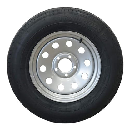 Trailquest ST205/75R15 Radial Trailer Tire and Wheel Assembly, 5 Lug