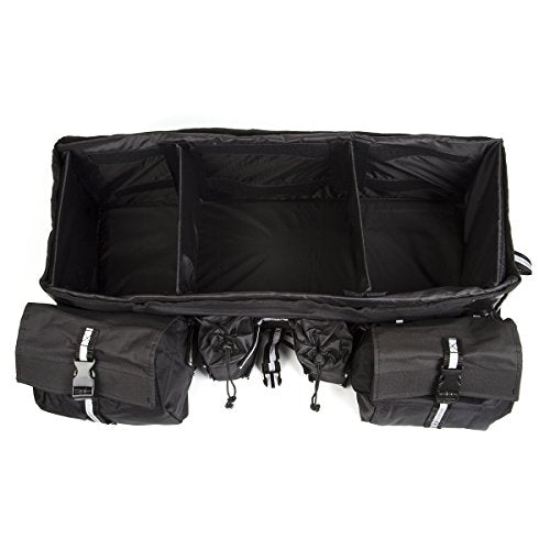 OHMOTOR ATV Cargo Bag Rear Rack Gear Bag Made of 600D Waterproof Fabric - color: Black