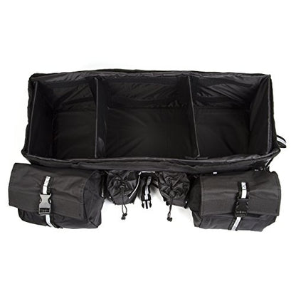 OHMOTOR ATV Cargo Bag Rear Rack Gear Bag Made of 600D Waterproof Fabric - color: Black