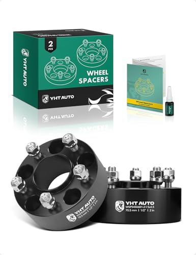 YHTAUTO 5x4.5 Hub Centric Wheel Spacers 2 Inch for Ford, Lincoln - size: 2 Inch Thickness, style: 2 PCS
