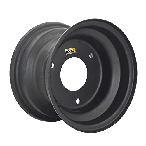 6" Wheel Rim with 3 Holes Fits for Most of 110-125cc Go-Kart, ATV, Lawn Mower 145/70-6 (Black) - size: 6" wheel rim