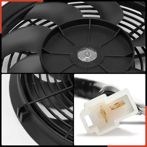 A-Premium 12'' 12 inch Slim Universal Electric Cooling Fan Assembly - style: 12 inch