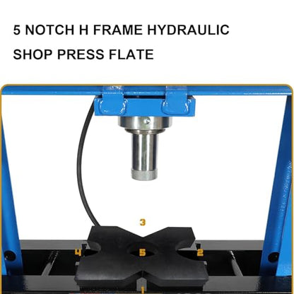 2 Pack Arbor Press Plate 20 Ton and 32 Ton Shop Press Plates AR400F Metal Material 1"X 5"X 5" H Frame Thickened Hydraulic Shop Press Plate Tool with 5 Notch - size: 1 x 5 x 5 inch