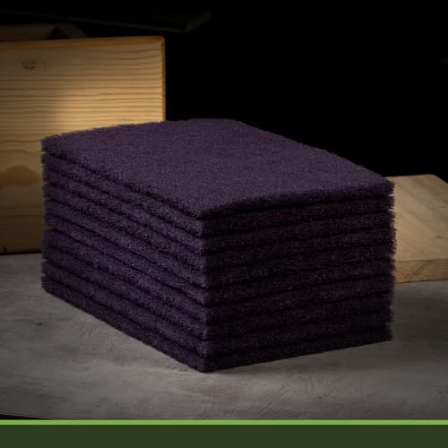 6” x 9” Purple 600 Grit Scuff Pads for Paint Prep, Pack of 10, General Purpose Scuff Pads for Scuffing,Sanding,Scouring,Surface Adhesion Preparation - style: 600 Grit-Purple