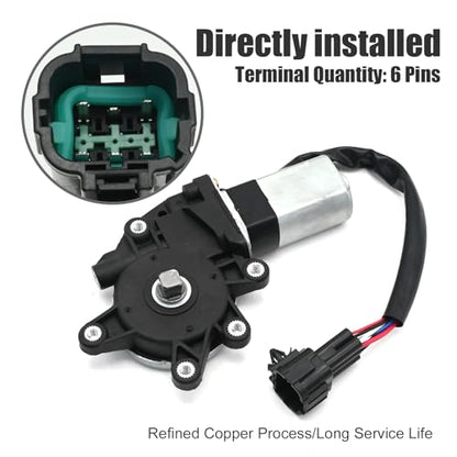 80731-ED000 Power Window Lift Motor for Front Left Driver Side Window Motor Replacement for Nissan Versa Sedan 2007-2012 Replace#80731-ED00A