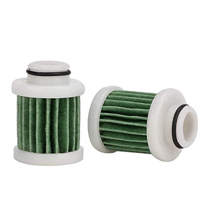 2PCS Primary Fuel Filter Element Compatible with Yamaha # 6D8-WS24A-00-00