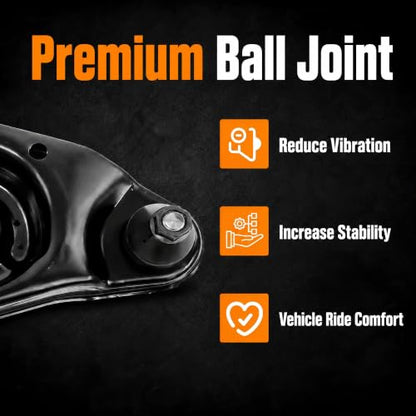 Front Lower Control Arm w/Ball Joint for 1994-2004 Ford Mustang - size: K620899, K620900