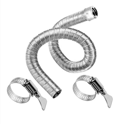1Pack Dual-layer Car Heater Exhaust Pipe Air Diesel Parking Heater Exhaust Hose Line For Webasto Eberspacher (Inner Diameter: 32mm(1.26in), Length:100cm) - size: Length:100cm, style: Inner Diameter: 32mm(1.26in)