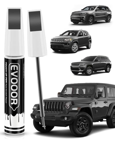 PAU/LAU Granite Crystal Metallic Touch Up Paint Compatible with JeepExact Match 2 in 1 Touch up Paint for Chips and Nicks Repair - color: Granite Crystal Metallic(PAU/LAU) Compatible with Cherokee/Compass/Grand-Cherokee/Patriot/Renegade/Wrangler-JK/Wrangl