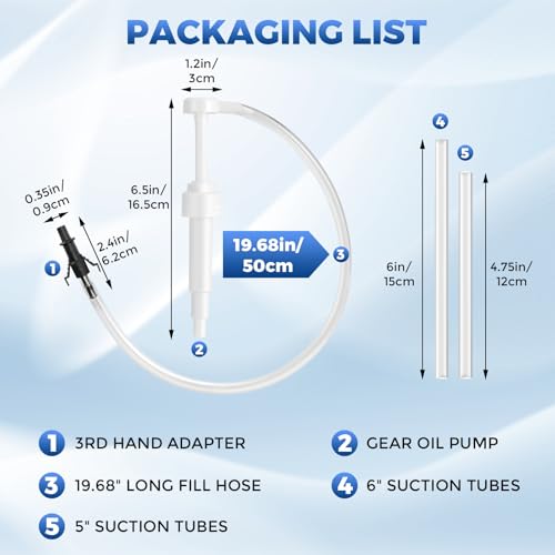 Fluid Pump for Standard Quart Bottles - 10cc Per Pump Stroke， Transmission Fluid Pump with 3rd Hand Adapter，differential fluid pump Transmission Fluid 2025 upgraded model with strong suction power