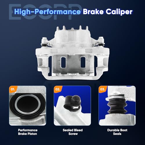 ECCPP 18B4753 18B4752 Rear Left & Right Disc Brake Caliper Assembly - size: Rear[18-B4753 18-B4752]