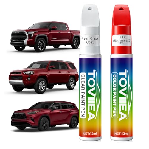 Dark Red/Salsa Red(3Q3) Touch Up Paint for TOYOTA - color: (3Q3)Dark Red/Salsa Red for 4Runner/Camry-models/Highlander-models/Land-Cruiser/Prius/RAV4/Sequoia/Sienna-models/Tundra