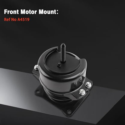 Engine Motor and Transmission Mount Kit Compatible with Pilot 2006-2008