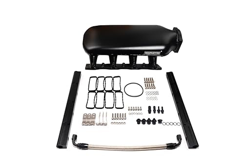 LS1 LS2 LS6 102mm Low Gen II Intake Manifold 9.65L Big Volume w/MAP Sensor Port + Fuel Rails(Black)