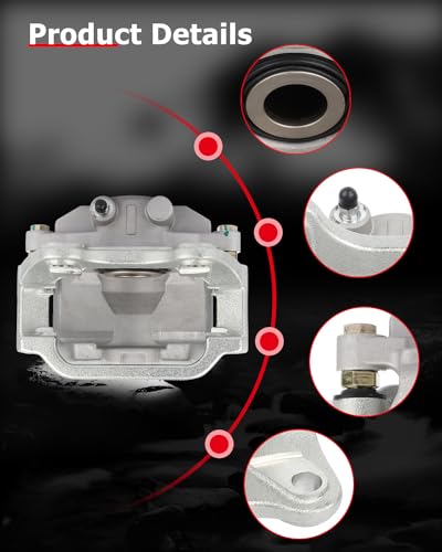 cciyu Rear Left Disc Brake Caliper Assembly w/Bracket 18-B5030 For Chevy - size: Rear Left[18-B5030]