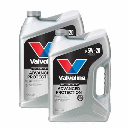 Valvoline Advanced Full Synthetic SAE 5W-20 Motor Oil 5 QT (Pack of 2) - size: 5 QT (Pack of 2), style: Advanced Protection