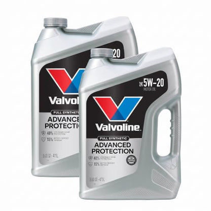 Valvoline Advanced Full Synthetic SAE 5W-20 Motor Oil 5 QT (Pack of 2) - size: 5 QT (Pack of 2), style: Advanced Protection