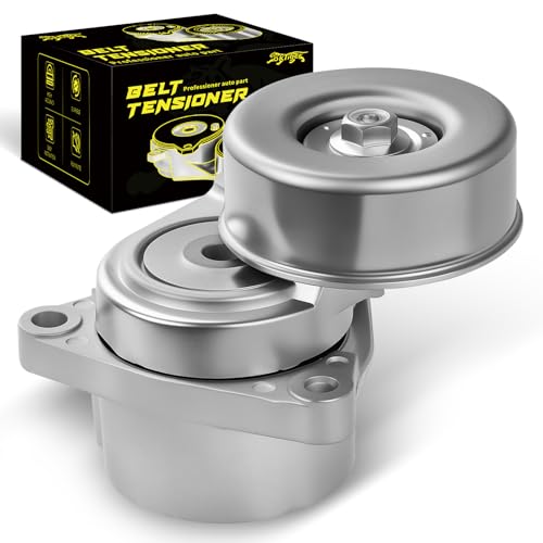 Oktiger 38284 Belt Tensioner Assembly with Pulley Fit for Nissan Altima base 2002-2004 2006-2013 s 2002-2013 sl 2002-2006 2010-2013 sv, Rogue s 2008-2014 sl 2008-2010 sv 2011-2014, 2.5L, OE 11955JA00A - size: 38284