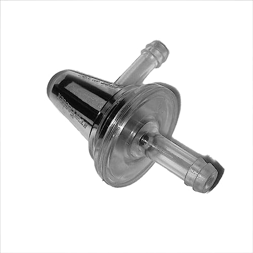 2 Pack Right Angle L Inline Fuel Filter 90 Degree 1/4'' 6mm 7mm In Line Fuel Filters Replacement for Yamaha Suzuki Kawasaki Gas Engine 125cc Wheele Motorcycle Snowmobile ATV UTV