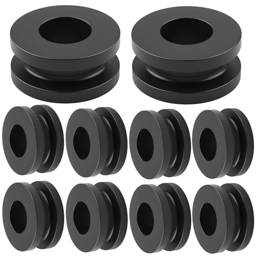 Rubber Grommets M6 Small Rubber Grommets Kit, 10 PCS Motorcycle Fairing Grommet Replacement for Cowling Mounting (10)