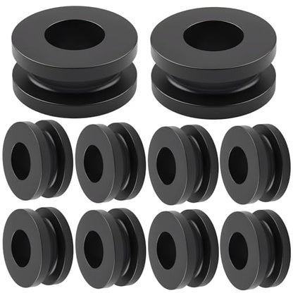Rubber Grommets M6 Small Rubber Grommets Kit, 10 PCS Motorcycle Fairing Grommet Replacement for Cowling Mounting (10)