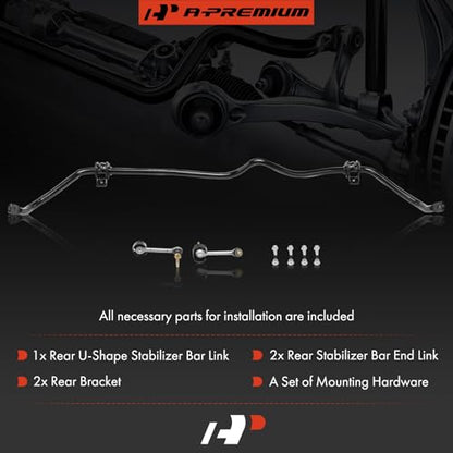A-Premium [22mm] Rear Suspension Stabilizer Bar Assembly Sway Bar Kit