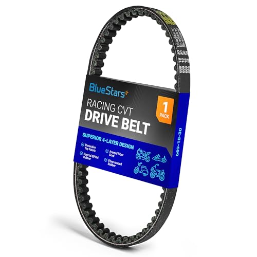 BlueStars 669-18-30 Racing CVT Drive Belt - Fits 49cc 50cc GY6 139QMB - size: 669-18-30