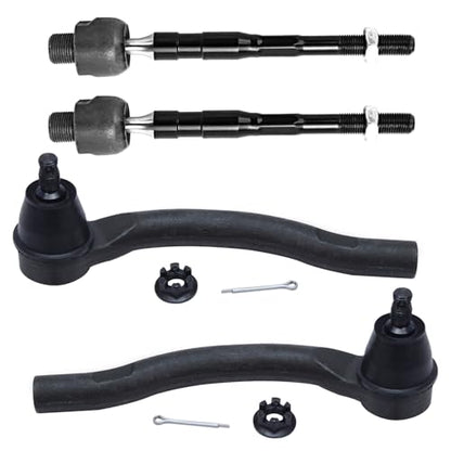 Detroit Axle - 4pc Front Inner Outer Tie Rods for 2009-2015 Honda Pilot - size: 4S50359/group