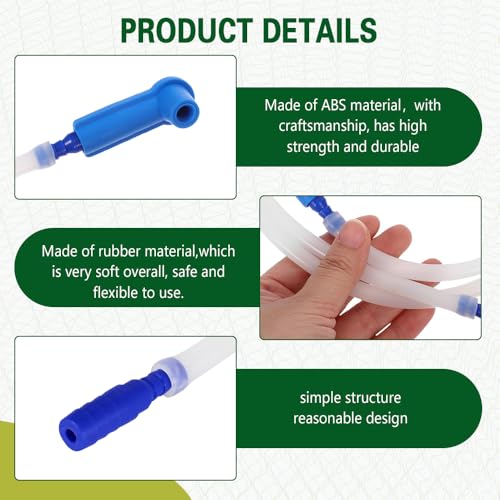 4.92 Ft Brake Fluid Bleeder Hose, Brake Bleeder Kit, One Way Check Valve Tube Bleeding Tool Kit, Oil Fluid Extractor Connection Hose for Car Braking System Repair Tool (4.92 Ft) - color: 4.92 Ft