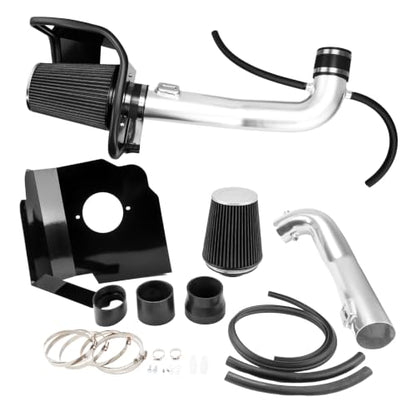 KAX 3.5" Cold Air Intake Kit for 2014-2018 GMC Sierra 1500 5.3/6.2L - color: Black, size: 2014-2018 Chevrolet Silverado 1500 5.3/6.2L