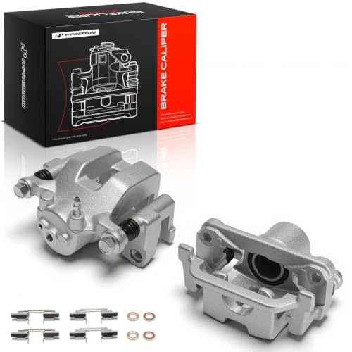 A-Premium Rear Left and Right Side Disc Brake Caliper with Bracket - style: Rear Driver and Passenger Side