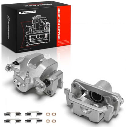 A-Premium Rear Left and Right Side Disc Brake Caliper with Bracket - style: Rear Driver and Passenger Side