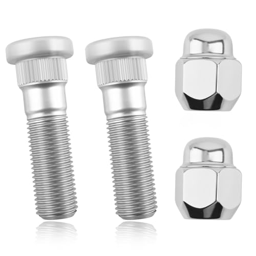 2 Sets Wheel Studs and Lug Nuts Replacement OEM# 52950-M1000,M12x1.5 Wheel Stud Kit Compatible with Hyundai Kia,Professional Car Accessories Wheels Bolts+Lug Nut for Vehicle Hubs