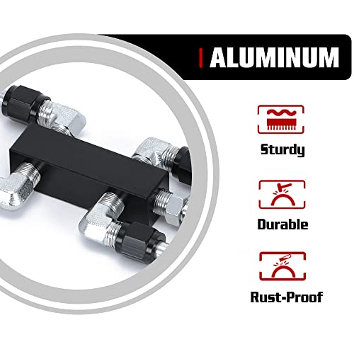 LS Coolant Crossover Steam Vent Kit 6.0 5.3 LS Steam 4 Port Line Kit - color: Silver