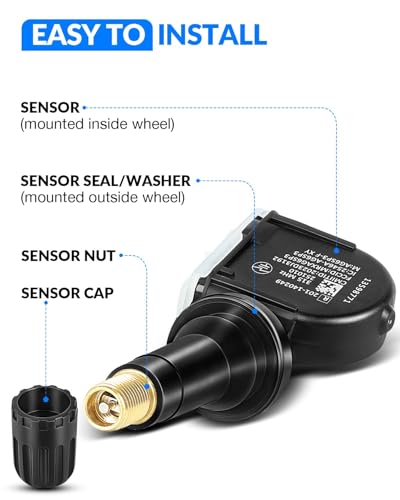 YZHIDAINF Pre-Programed TPMS Sensor for:-Chevy Impala 2006-2020 Malibu