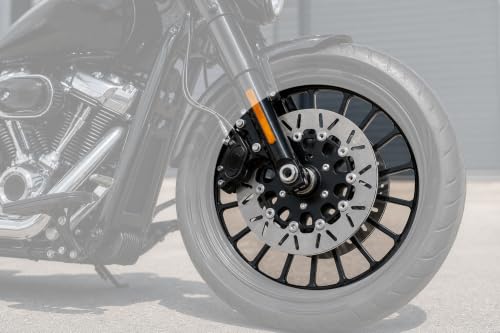 11.8" Front & Rear Floating Brake Rotors Disc Compatible with Harley Sportster Softail Touring Dyna Early Super Glide Motorcycle Brake Disc - size: 11.8" Front+Rear Rotors
