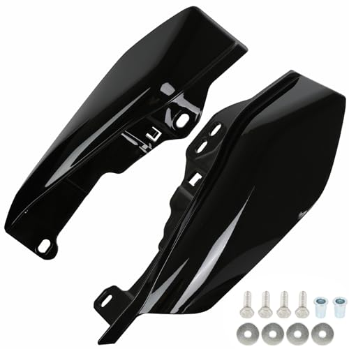 Motorcycle Mid Frame Air Deflectors Heat Shields Kits Fits for Harley Davidson Touring Street Glide Road Glide Electra Glide Road King Ultra Limited Tri Glide CVO 2009-2024 Gloss Black - color: Gloss Black