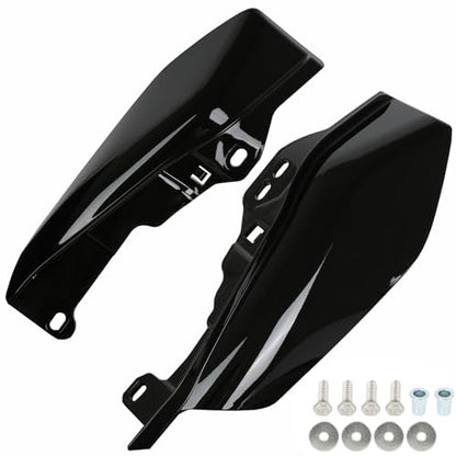 Motorcycle Mid Frame Air Deflectors Heat Shields Kits Fits for Harley Davidson Touring Street Glide Road Glide Electra Glide Road King Ultra Limited Tri Glide CVO 2009-2024 Gloss Black - color: Gloss Black