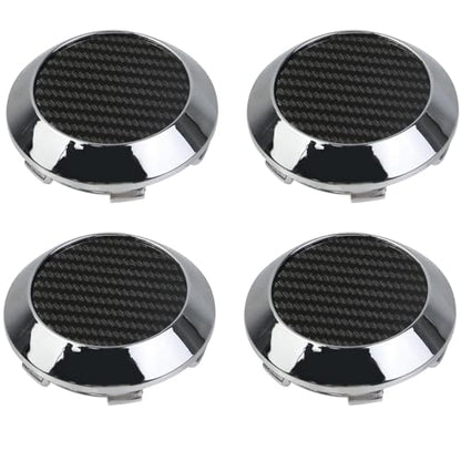 Modengzhe 4PCS Wheel Center Caps, 70mm Wheel Rim Hub Center Covers (Silver) - color: Silver, size: Outer 70MM , Inner 66MM