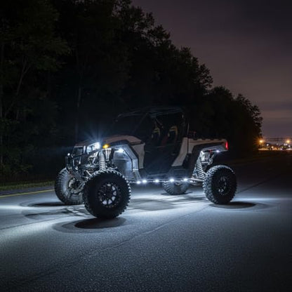 YONEDA White Rock Lights for Trucks, 24 Pods, 9 LEDs/Pod, IP68 Waterproof - color: White, size: 24 Pods(9 LEDs/Pod)