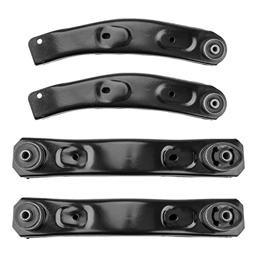 KAX 4pcs Front Upper & Lower Control Arms for Jeep Grand Cherokee 1999-2004 | Includes Driver & Passenger Assemblies, K640797 K640773, High-Strength Steel & Noise Absorbing Rubber Bushings - size: Grand Cherokee 1999-2004