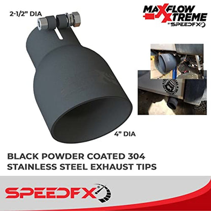 MaxFlow Xtreme Axle Back Performance Exhaust System Jeep Wrangler JK 2012-2018