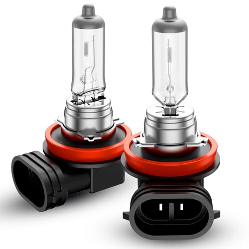 H11 Headlight Bulbs, 2Pcs 12V 55W H11 Halogen Bulbs Replacement for Car Truck Headlight Bulb, 3800K Amber Yellow - color: Amber 3800K, size: H11 H8 H9
