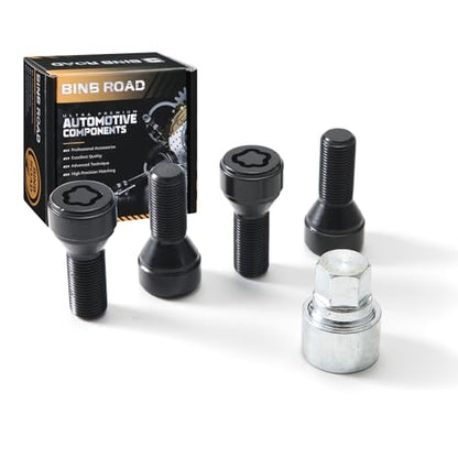 Lockable Wheel Bolt Rim Locks M14 X 1.25 Compatible with BMW 228i 328d 328i 335i 428i 435i 528i 535d 535i 650i X1 X2 X3 X4 X5 X6 X7 Z4 M2 M3 M4 (Replaces 36136792851)