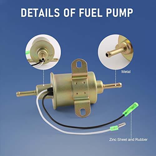JDMSPEED New Fuel Pump Replacement For Polaris Ranger 400 500 1999-2012 Replaces 4011545 4011492 4010658 4170020 E11005 Electric Fuel Pump