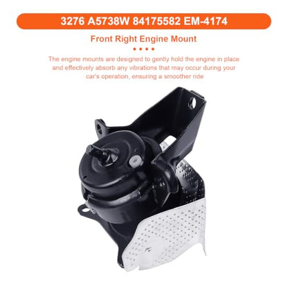 Engine Motor Mount Compatible with Cadillac Escalade 15-20，Chevy Silverado 14-20/Suburban 15-20,GMC Sierra 14-19/Yukon 15-20/Yukon XL 15-20,Replacement for A5739W A5738W - size: 15-20 Cadillac Escalade V8 6.2L