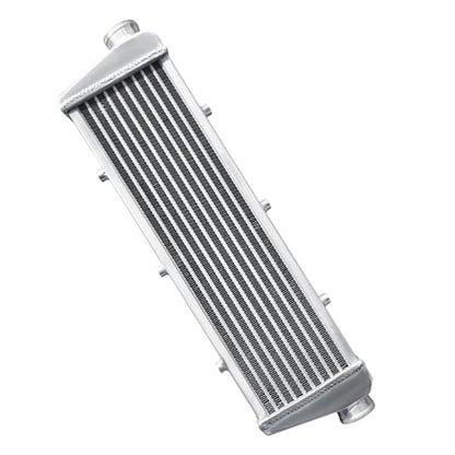 Universal Intercooler 27''x8''x2.7" Front Mount Intercooler 2.2'' Inlet and Outlet Aluminum Turbo Intercooler Direct Replacement for Any Turbo Charger system - size: 27''x8''x2.7" 2.2''
