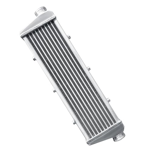 Universal Intercooler 27''x8''x2.7" Front Mount Intercooler 2.2'' Inlet and Outlet Aluminum Turbo Intercooler Direct Replacement for Any Turbo Charger system - size: 27''x8''x2.7" 2.2''
